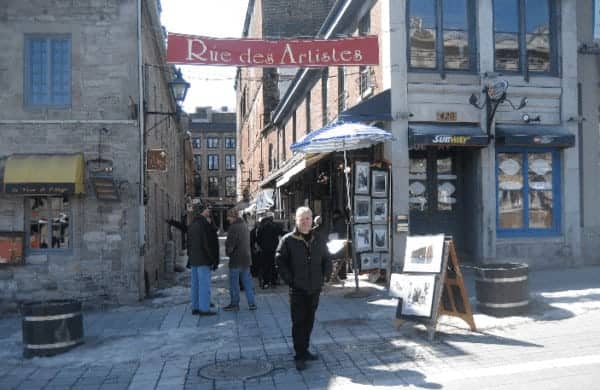 The old quarter in montreal is fun for eating and shopping