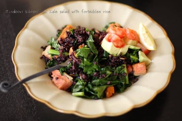Tandoori Spiced Salmon With Black Rice