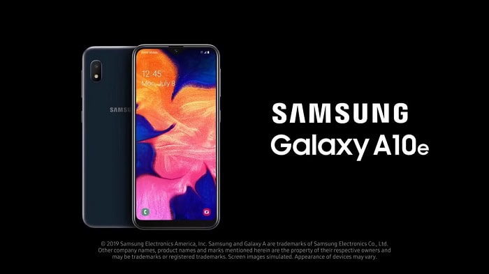 samsung a10e screen