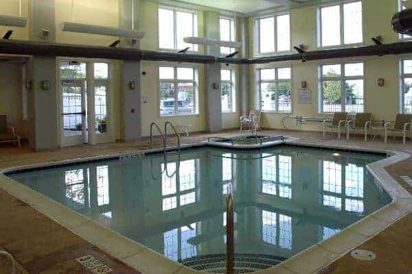 The pool at the watkins glen harbor hotel