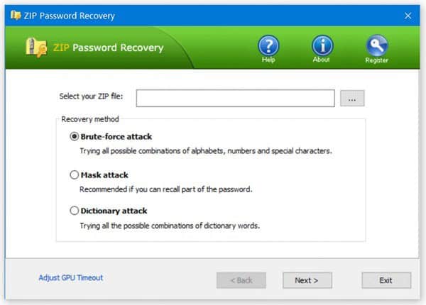 Zip Password Recover Free Download