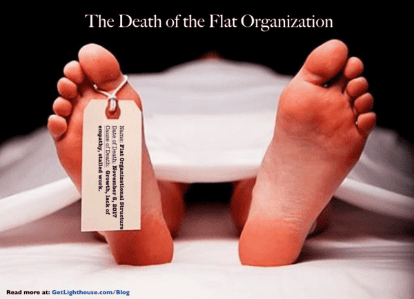Nails in the Coffin: Why a Flat Organizational Structure Fails 2 the death of the flat organizational structure