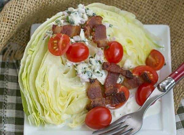 Iceberg Wedges with Blue Cheese Dressing | Make this restaurant salad option at home!