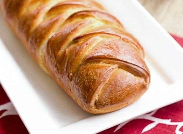 Plaited Easter Bread with Cream Cheese Filling
