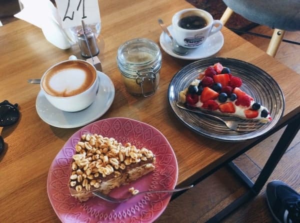 Łódź, Cafe przy ulicy