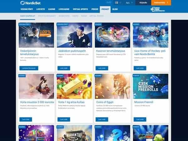 Nordicbet casino bonus - Ilmaiskierrokset & talletusbonus