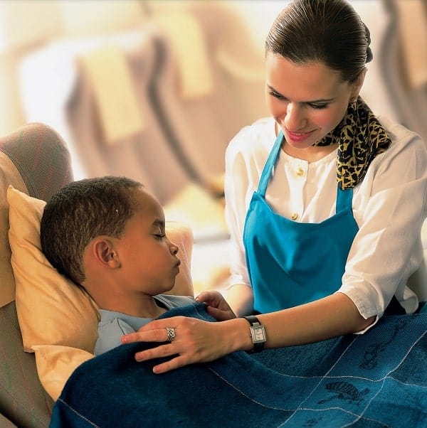 best airlines for families, gulf air with baby, sky nanny