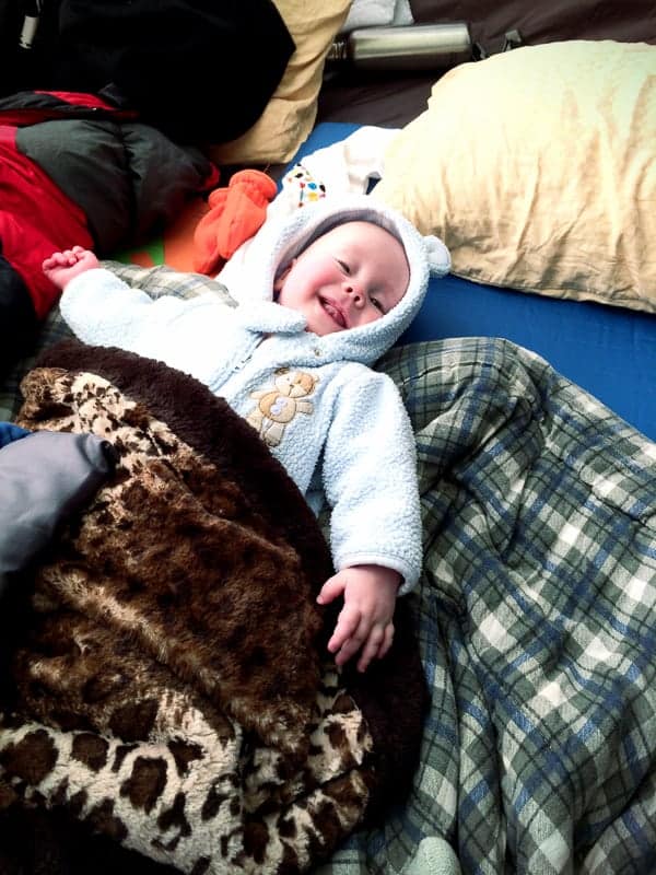 camping with baby, camping with a baby