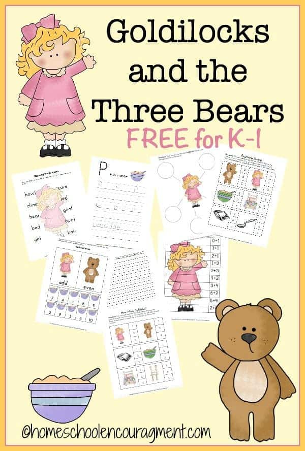 Free Printable Goldilocks And The Three Bears Story Sequencing Pictures