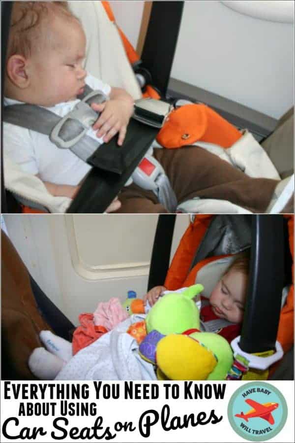 baby carrier on plane