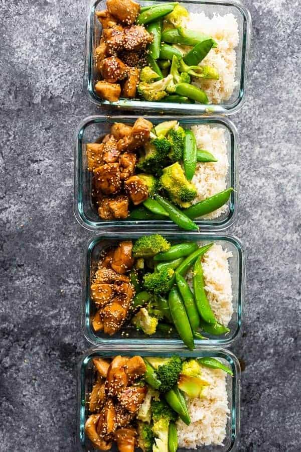 honey sesame chicken meal prep