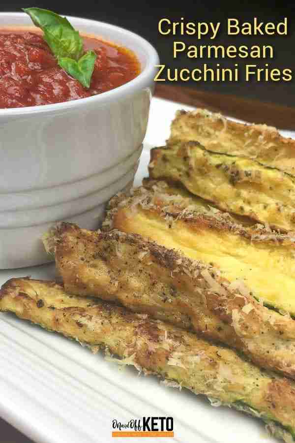 Crispy zucchini fries with almond flour