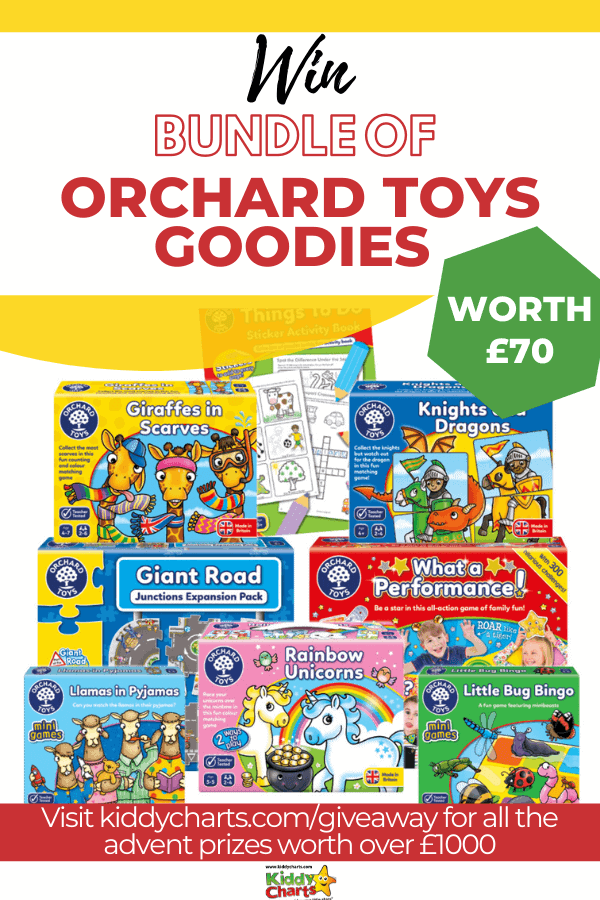 We've teamed up with award winning Orchard Toys to put together this bundle of Orchard Toys. It's the perfect way to kick off the Advent giveaways!
