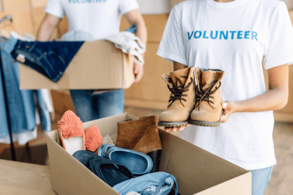How to pack shoes for moving step 2