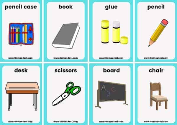 CLASSROOM OBJECTS » Games4esl