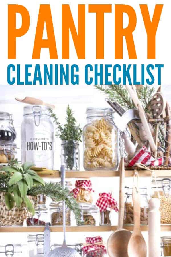 Pantry Cleaning Routine A Printable Checklist