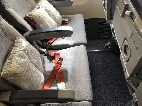Alitalia economy class seats