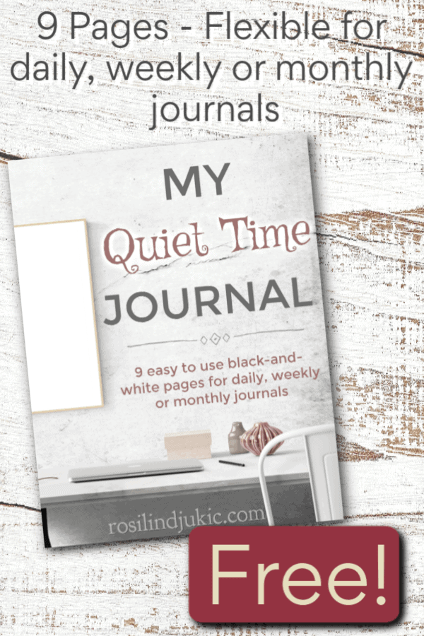 My Quiet Time Journal A Little R & R