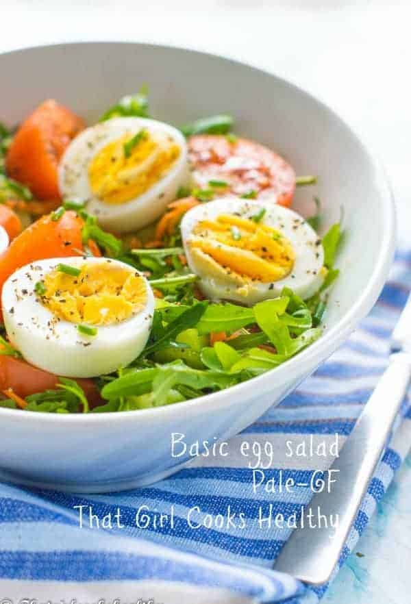 Egg Leafy Green Salad Low Carb Keto No Mayo That Girl Cooks