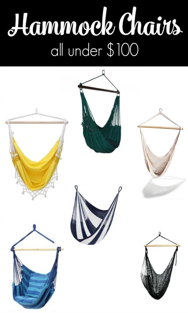Hanging Hammock Chairs All Under 100 The Striped House
