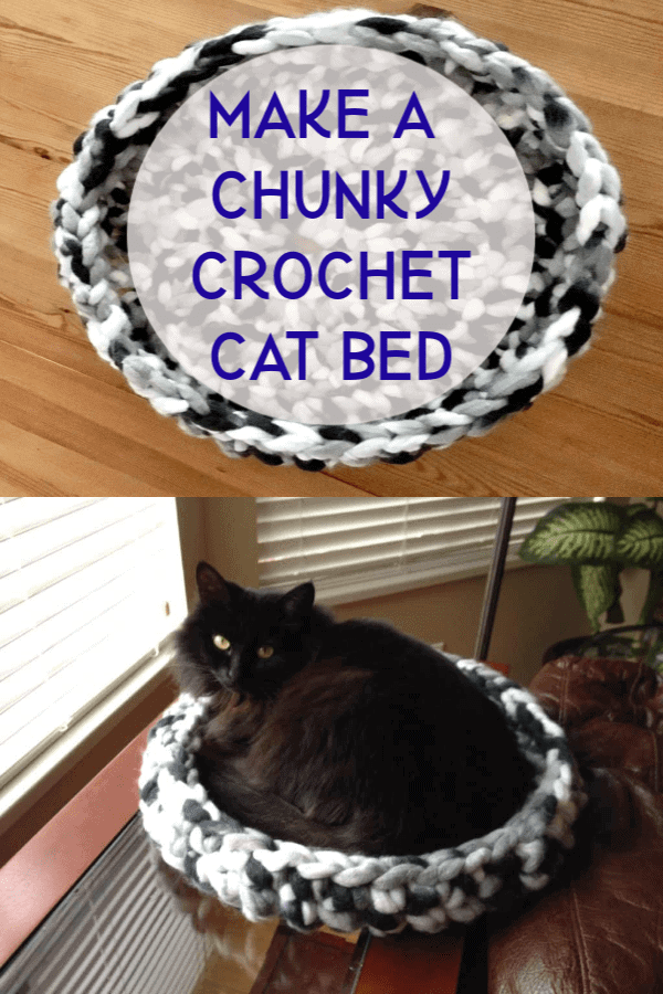 Crochet Cat Bed Chunky Giant Yarn Crochet Hook Tutorial