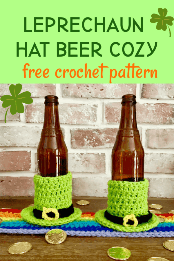 leprechaun hat beer cozy