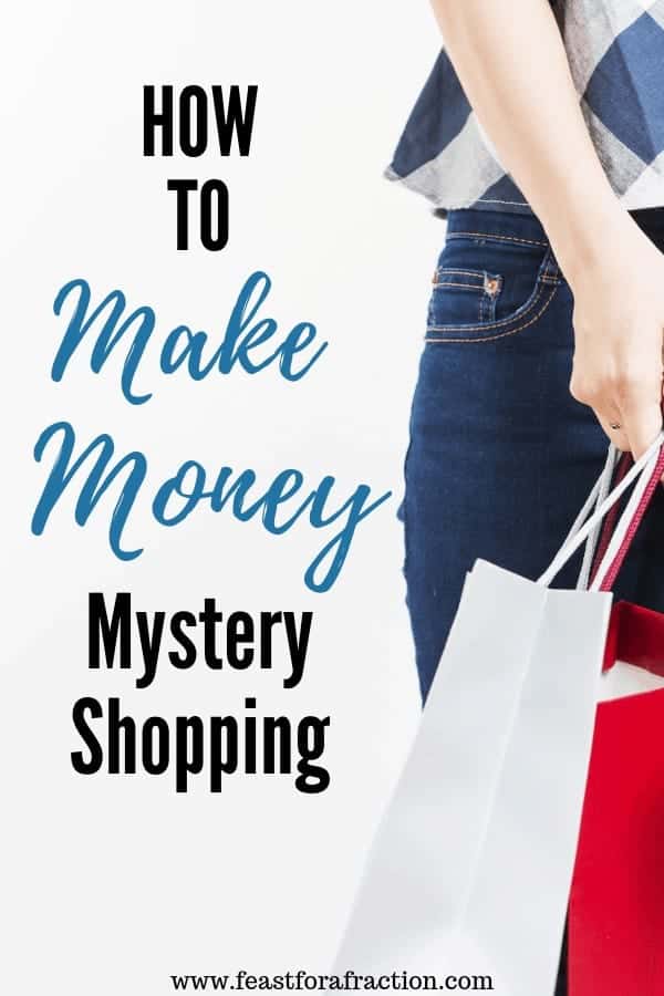 woman holding shopping bags with title text "How to Make Money Mystery Shopping"