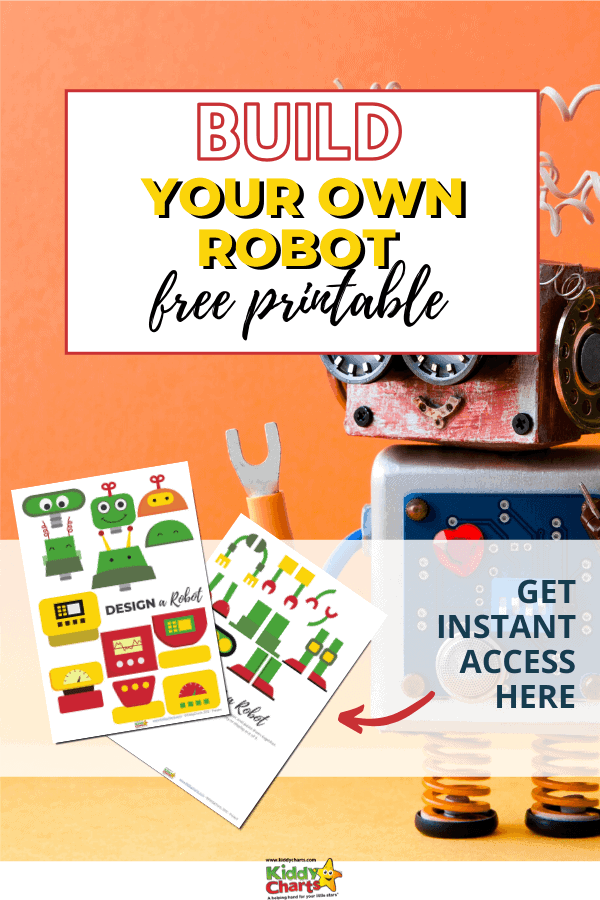We LOVE a little bit of STEM activity on KiddyCharts, so let's inspire some playtime fun for our kids with our new build your own robot STEM printable.