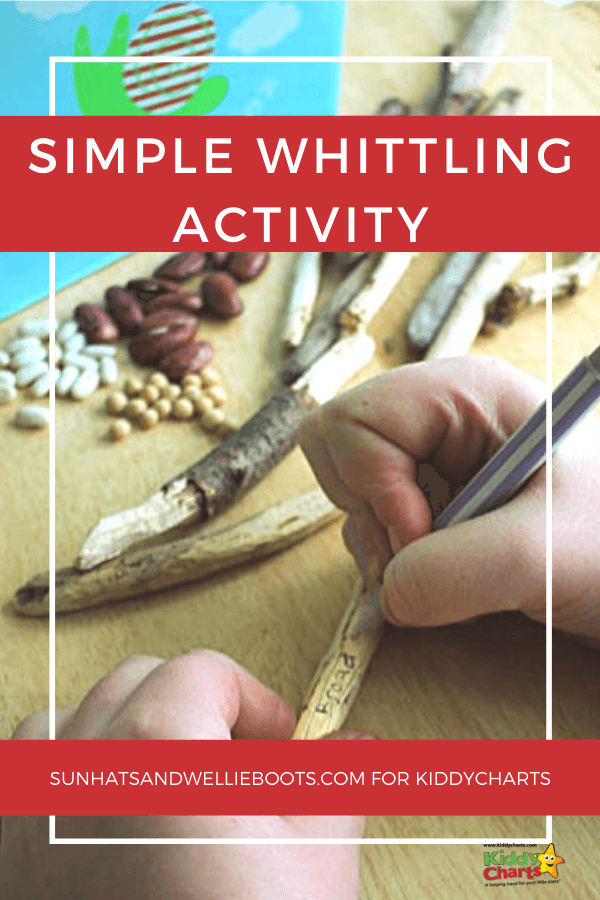 simple whittling activity for kids