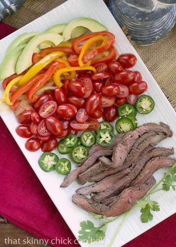 Grilled Flank Steak Fajitas