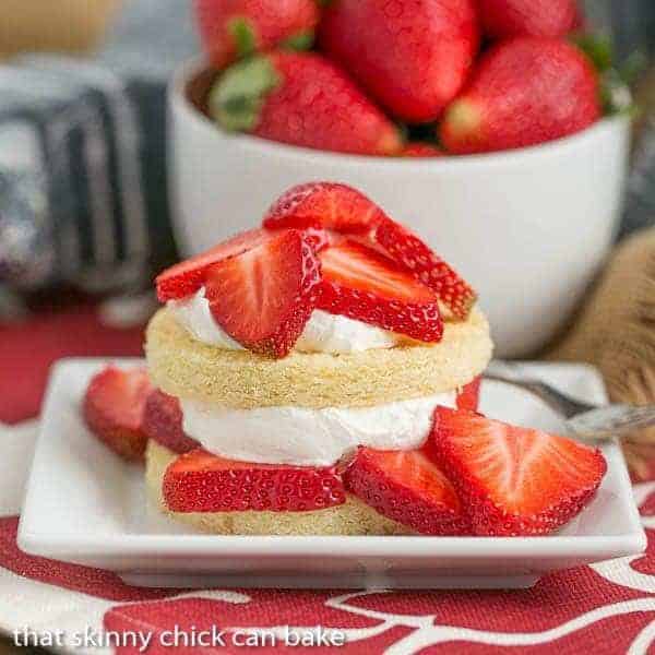 Strawberry Shortcakes with Olive Oil Cake