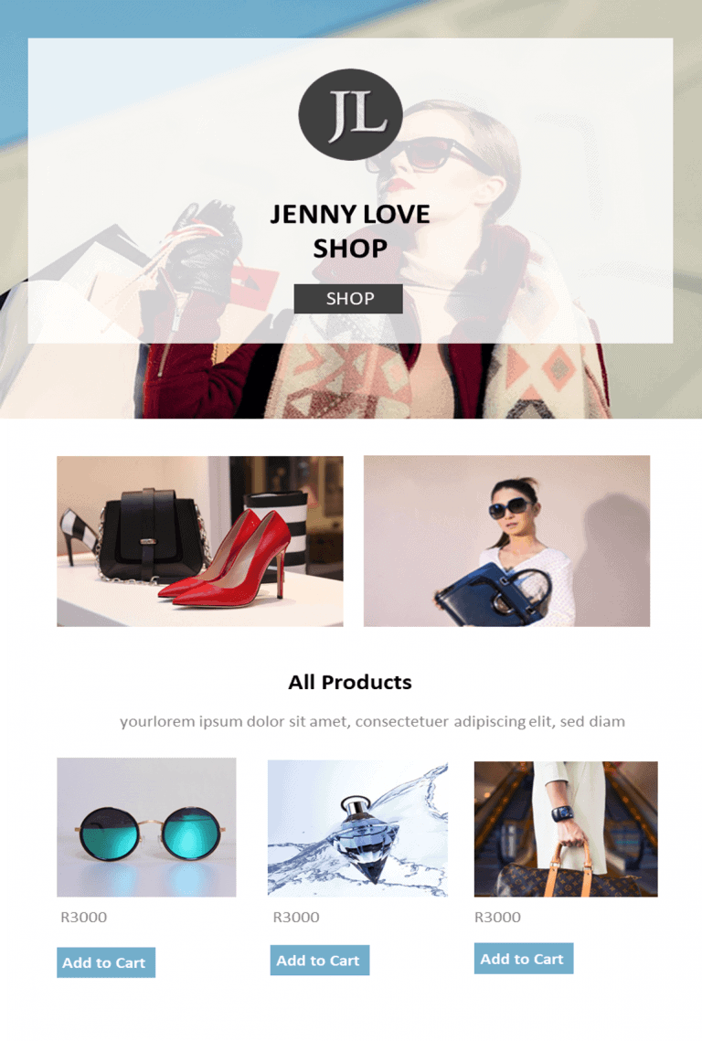 Online Shop Website Theme