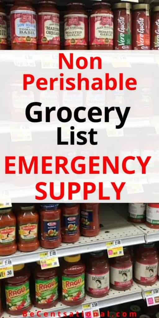 How to stock on food for an emergency