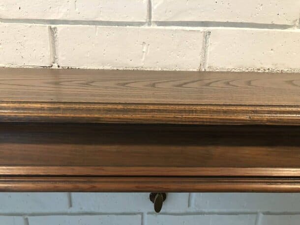 varathane stain on oak mantle