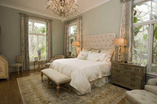 sage green and gold for peaceful and relaxing feel in your bedroom
