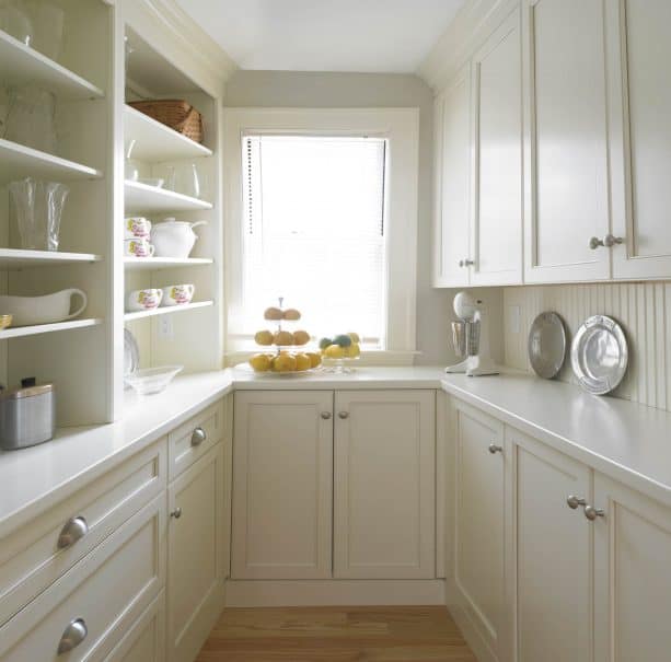 simple and clean cream cabinets
