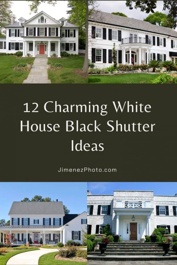 12 Charming White House Black Shutter Ideas to Get Inspired JimenezPhoto