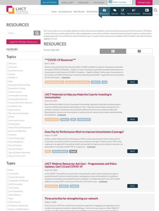 LNCT Resource Section