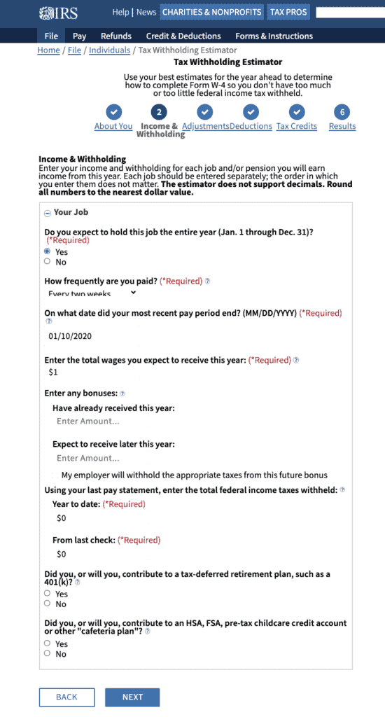 withholding calculator