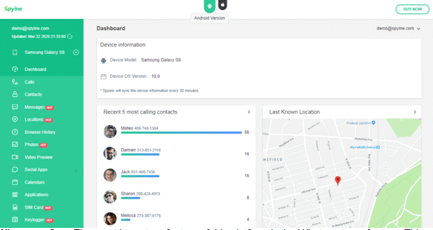 spying software screenshot