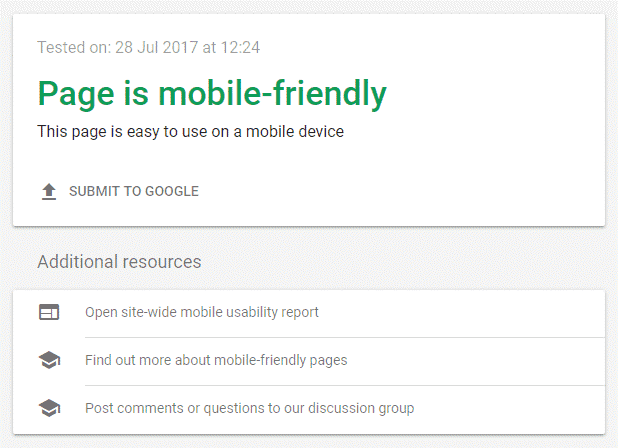 Mobiel vriendelijke website webprof
