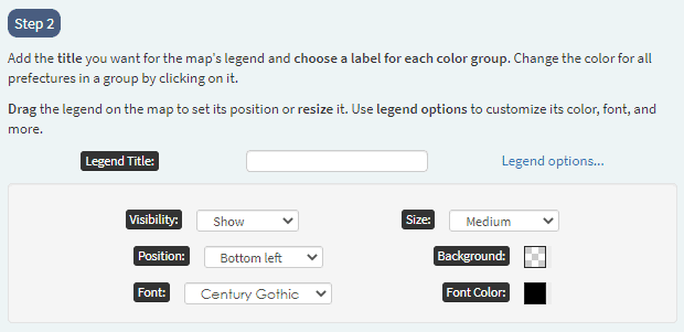 legend options
