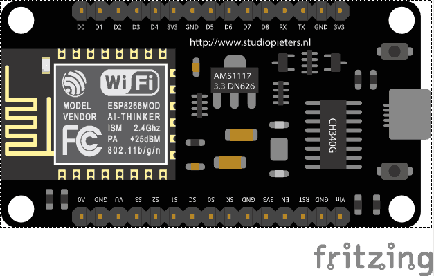Nodemcu V3 Esp 12e Development Board Studiopieters
