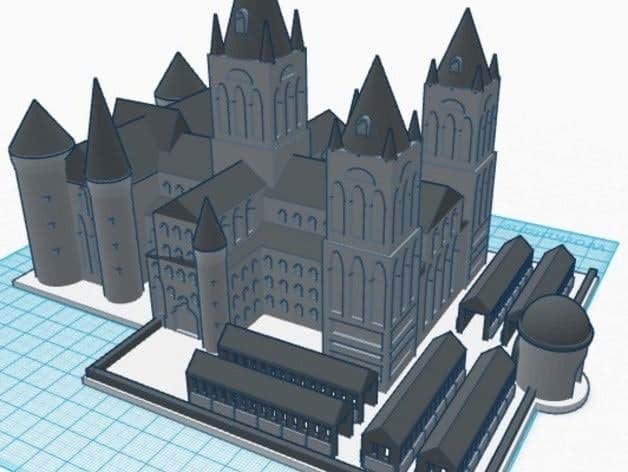 3d printed hogwarts
