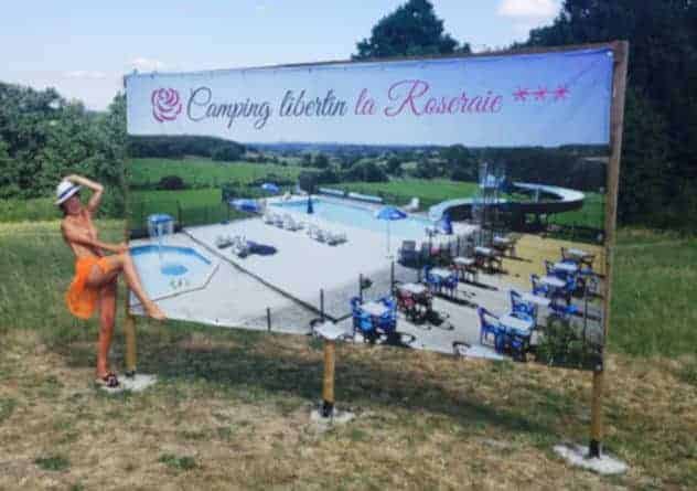 Mise en avant du camping coquin avec une libertine