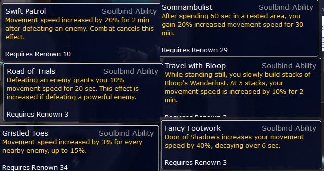 Movement Speed Guide - Get Over 200% Speed In Shadowlands 3 Soulbinds for Movement Speed