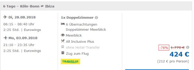 Screenshot Ibiza Deal Screenshot Ibiza Deal