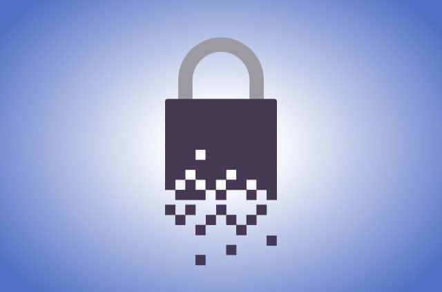 future-of-internet-privacy An illustration of a pixelated padlock