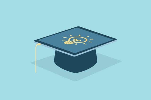 ai-in-education An illustration of a graduate's cap.
