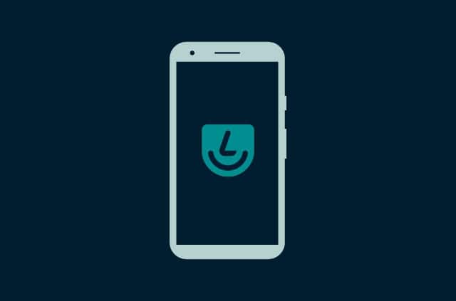 apps-on-LineageOS-blog Smiley icon on smartphone screen